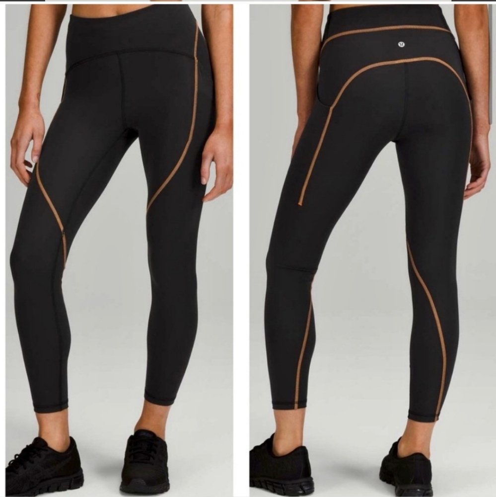 Lululemon - Power Thru HR Tight 25' Size 20 Black Colour Seam